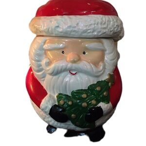Festive Santa Claus Cookie Jar